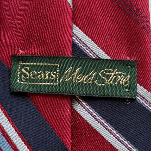 Vintage Sears Men's Store Silk Blend Tie - Picture 3 of 9